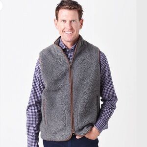 Discontinued Peter Millar high pile Sherpa vest